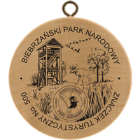 Turistická známka č. 500 - Biebrzański Park Narodowy