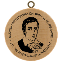 Turistická známka č. 517 - Muzeum Fryderyka Chopina w Warszawie 