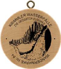 Turistická známka č. 84 - KRIMMLER WASSERFÄLLE