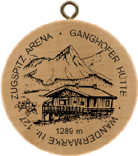 Turistická známka č. 127 - GANGHOFER HÜTTE