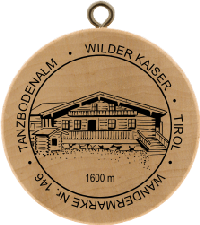 Turistická známka č. 146 - TANZBODENALM - WILDER KAISER - TIROL