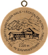Turistická známka č. 191 - WÜRTTEMBERGER   HAUS