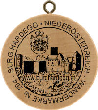 Turistická známka č. 204 - Burg Hardegg . Niederösterreich