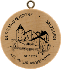 Turistická známka č. 237 - BURG MAUTENDORF - SALZBURG