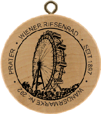 Turistická známka č. 282 - Prater - Wiener Riesenrad