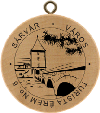 Turistická známka č. 6 - SÁRVÁR - VÁROS