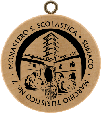 Turistická známka č. 7 - MONASTERO S. SCOLASTICA - SUBIACO
