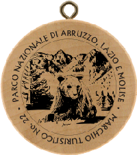 Turistická známka č. 22 - PARCO NAZIONALE DI ABRUZZO, LAZIO E MOLISE