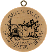 Turistická známka č. 113 - BASILICA MARIE DEL COLLE - PESCOCOSTANZO