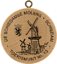 Turistická známka č. 13 - De Schiedamse Molens, Schiedam