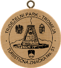 Turistická známka č. 51 - Trideželni park - Tromeja