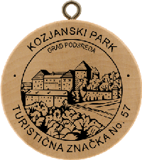 Turistická známka č. 57 - Kozjanski park - Grad Podsreda