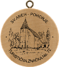 Turistická známka č. 72 - Sv.Areh - Pohorje