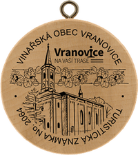 Turistická známka č. 2064 - Vinařská obec Vranovice