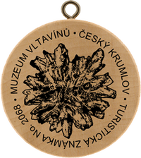 Turistická známka č. 2068 - Muzeum vltavínů, Český Krumlov