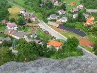 pohled z Klokočských skal na obec Klokočí