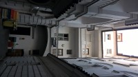 hostel je v prvním patře vnitrobloku hostel Sg1 / Praha
