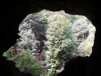 Výhled z jeskyně Muževa Hiža