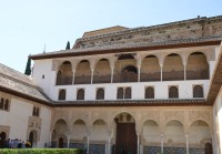 Alcazaba vzdušná stěna paláce