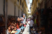 Granada zastíněná ulička trhu