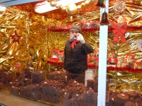 Drážďany-  vánoční trhy, vše z čokolády