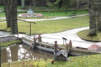 model přehrady v parku Boheminium