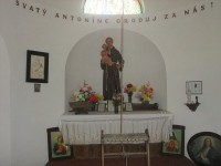Kaple sv. Antonína Paduánského - pohled dovnitř