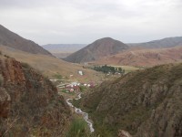 Výhled přes rokli Chon Kurchak směrem na Tatyr