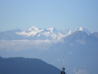 poprvé jsme spatřili Mont Blanc