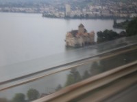 hrad Chillon a Montreux u Ženevského jezera