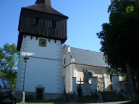 Zvonice a kostel - Hronov