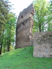 zbytky hradního paláce