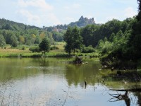 16 Hrad Lipnice, pohled přes rybník