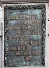 Pomník padlým v první světové válce vedle kostela sv. Martina