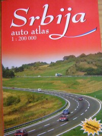 Srbija, auto atlas, 1 : 200 000, Intersystem Kartografija, Beograd 2010