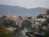 Stari most označovaný též jako Turecký most v Mostaru