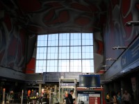 Interiér hlavního nádraží ve Štýrském Hradci