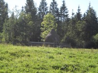 Malebný ukrajinský venkov v Karpatech