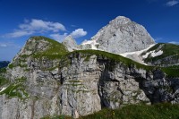 Slovinsko - Julské Alpy: skaliska pod Mangartem