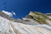 Slovinsko - Julské Alpy: těsně pod sedlem Prevala