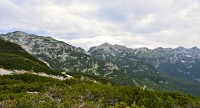 Slovinsko - Julské Alpy: Bohinjské hory z vyhlídky Orlove glave