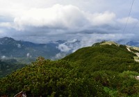 Slovinsko - Julské Alpy: Bohinjské hory z vyhlídky Orlove glave