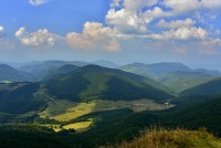Slovensko - Strážovské vrchy: Strážov (pohled k severozápadu na Bílé Karpaty)
