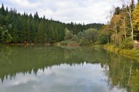 Vsetínské vrchy: Jezero v Jezerném