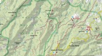 Madeira: mapa oblasti Caldeirão Verde a Caldeirão do Inferno od firmy Kompass