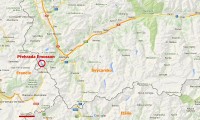 Švýcarsko: Přehrada Emosson - umístění v mapě Wallisu