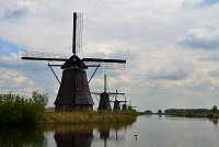 Nizozemsko: větrné mlýny v Kinderdijku