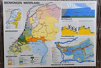 Nizozemsko: Kinderdijk - mapa odvodňování území