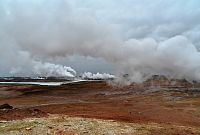 Island: Gunnuhver - geotermální elektrárna