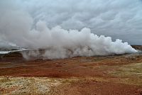 Island: poloostrov Reykjanes - geotermální oblast Gunnuhver
